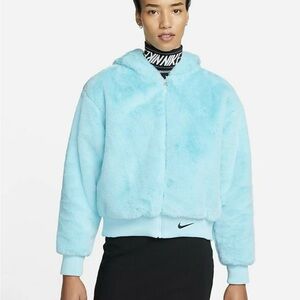 Nike Essentials Outerwear Faux Fur Jacket - Copa